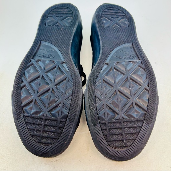 Converse Chuck Taylor All Star Black Monochrome Textile High Tops, size M6 W8 - Picture 9 of 11